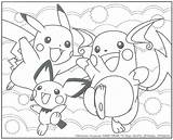 Pikachu Pichu Raichu Alolan Ausmalbilder Getdrawings sketch template