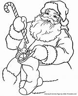 Santa Coloring Pages Christmas Printables Print Printable Xmas Stuffing Stocking Bible Gif Color sketch template