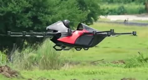 inventor creates  human sized drone   flying sports car carscoops