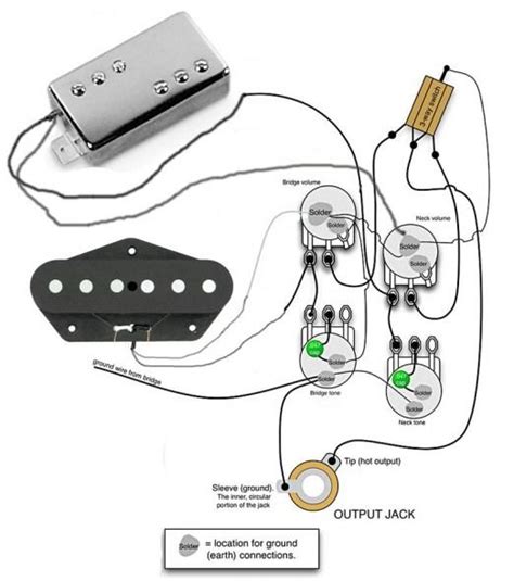 wiring diagram  fender telecaster guitar