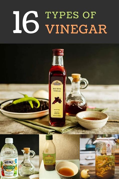 types  vinegar offer unique flavors  sensations   dishes