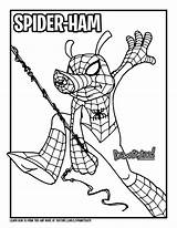 Spider Ham Coloring Man Draw Verse Into Drawing Marvel Pages Comics Colouring Too Spiderman Porker Peter Tutorial Drawittoo Paintingvalley sketch template