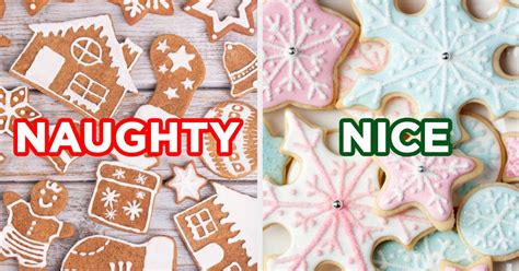 Naughty Or Nice List Based On Christmas Cookies Quiz