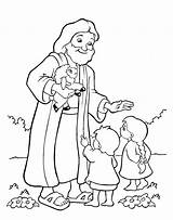 Coloring Jesus Pages Sunday School Kids Printable Print sketch template