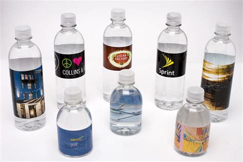 custom water bottle labels put  business   hands    customer  dallas