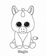 Beanie Boo Coloring Pages Ty Party Adoption Boos Print sketch template