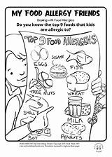 Poster Top9 Food Allergy Allergens sketch template