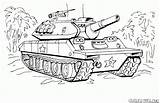 Tank Coloring Sherman Pages Template sketch template