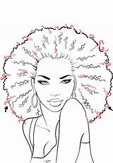 Drawing Sketch Afro Fashion Drawings Coloring Draw Hair Easy African Girl Pages American Sketches People Made Tumblr Idrawfashion Tutorial sketch template