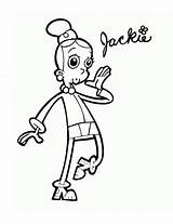 Coloring Cyberchase Pages Jackie Printable Kids Search Categories sketch template