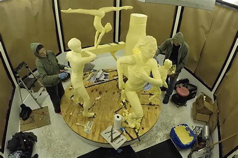 54th annual american dairy association north east butter sculpture unveiled