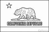 California Flag Coloring Printable Flags Template Book States United Colouring America Pages Ca Small Fotw sketch template