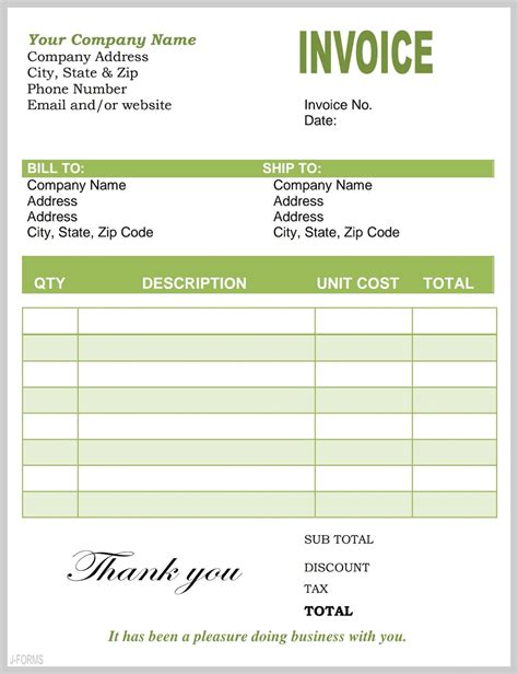 invoice template instant  editable invoice printable invoice