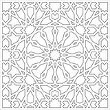 Arabesque Moucharabieh Géométrique sketch template