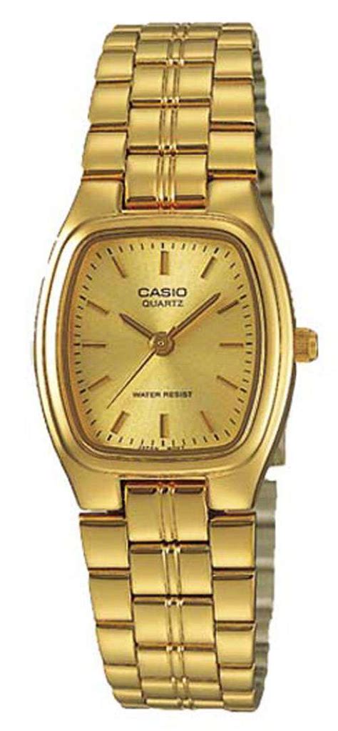 casio analog gold tone ltp  ardf ltp  ar womens  downunderwatches