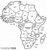 Africa Map Outline Loading sketch template