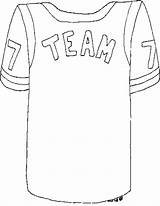 Jersey Football Coloring Getcolorings Pages sketch template