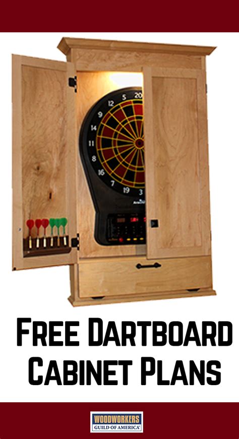 build  simple dartboard cabinet woodworking projects