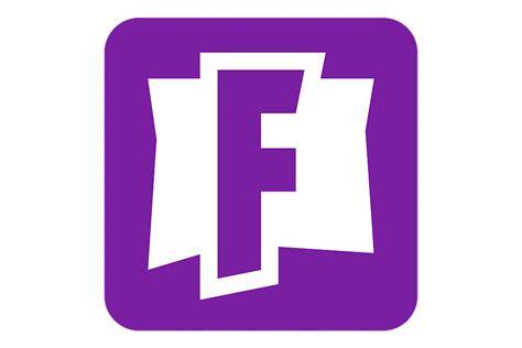 fortnite  logo purple square transparent png stickpng