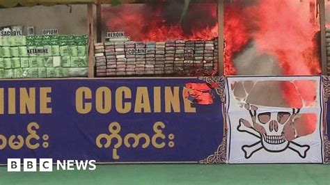 Myanmar Torches 385m Of Illegal Drugs