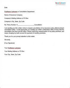 insurance cancellation letter wordpress templates letter templates