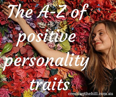 positive personality traits cresting  hill