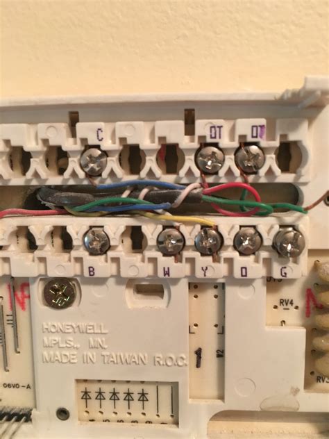 disconnected  honeywell chronotherm iv thermostat  paint  wall  reinstalling