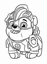 Patrol Rubble Pups Coloring sketch template