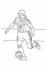 Colorier Footballeur Joueur Hugolescargot Messi Ballon Hugo sketch template