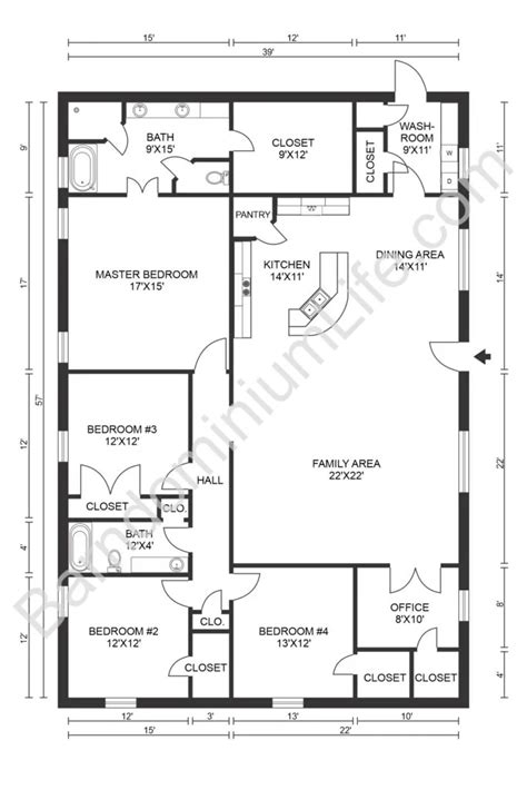 top  barndominium floor plans    love
