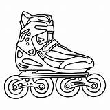Roller Coloring Skate Pages Rollerblade Rollerblades Printable Color Colouring Getcolorings Getdrawings Colorin sketch template