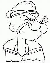 Popeye Coloring Sailor Marinero Marinarul Bravo Colorat P07 8beb Boyama Desene Planse Sayfalari Primiiani Sketsa Kartun Baru Superheroes Tudodesenhos Printeaza sketch template