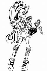 Coloring Clawdeen sketch template