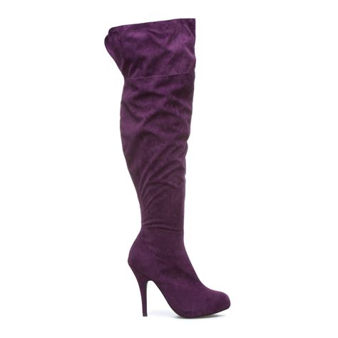 love  goodness boots purple boots women shoes