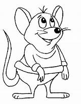Mouse Coloring Pages Animal Gif sketch template