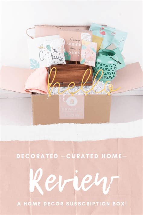 decocrated subscription box review home decor thrifted taylord diy home decor diy home