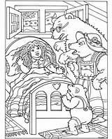 Coloring Pages Fairy Tales Printable Tale Adult Cakechooser Bear sketch template