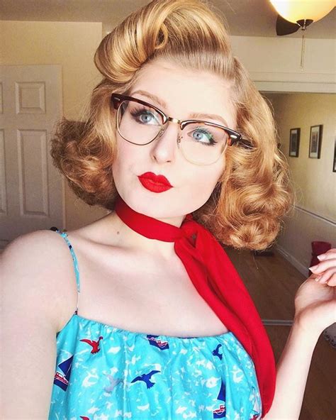 Check This Cutie Out Retro Wannabe Styled Her Cute Little Curls Using