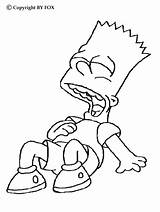 Coloring Bart Pages Simpson Popular Laughing sketch template