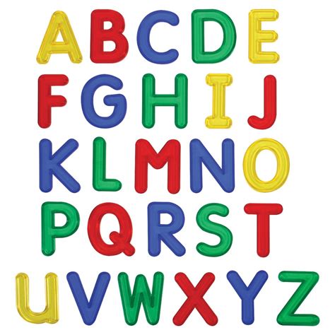 jumbo translucent uppercase letters  pieces