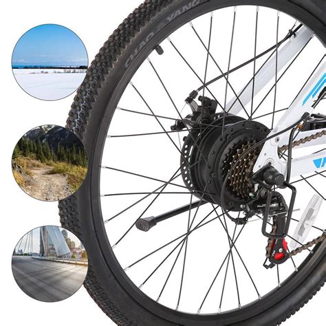 vivi   electric mountain bike  speeds shifter adult folding  bike disc brake