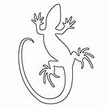 Lizard Gecko Template Drawing Kids Coloring Pages Templates Print Printable Craft Simple Colouring Dot Animal Chameleon Crafts Patterns Use Newt sketch template