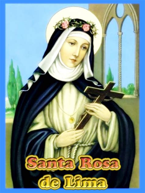 santoral catolico imagenes de santa rosa de lima