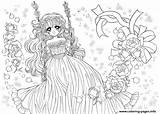 Coloring Teen Pages Paradise Force Happy Glitter Printable صور Princess Cute Manga Kaizu Land sketch template