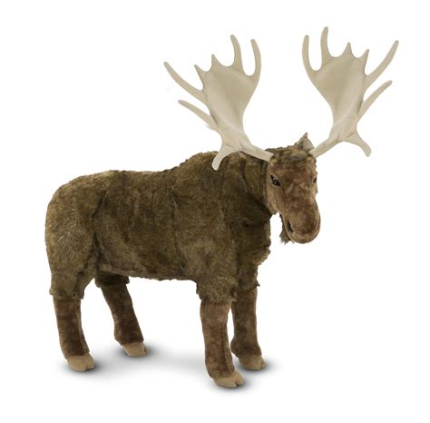 melissa doug standing lifelike plush giant moose stuffed animal