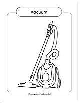 Coloring Pages Vacuum Cleaner Freeology Letters Drawings Line Alphabet sketch template