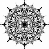Mandala Coloring Mandalas Illustration Inspired Zentangle Vector Pages Easy Detailed Colouring Flowers Highly Zentagle Color Stock Quality High Illustrations Simple sketch template