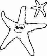 Starfish Coloring Outline Clipart Printable Cliparts Two Fish Star Pages Kids Colouring Drawing Line Preschool Cartoon Clip Cute Library Print sketch template