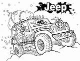 Jeep Coloring Pages Printable Road Monster Off Wrangler Car Coloringpagesfortoddlers sketch template