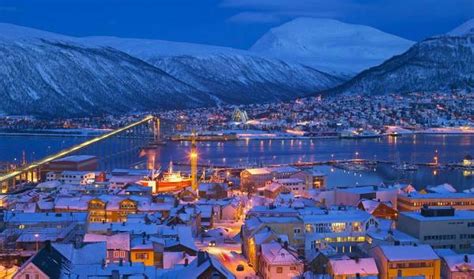 norway city embraces  polar night